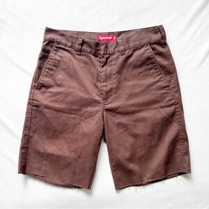 Supreme Chocolate Brown Men's Flat Front Shorts Size 30